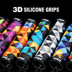 Bike Handlebar Grips Lock On Bicycle Grips MTB Gel Silicone Mountain Bike Cycling Handle Bar Grips Non-slip Lock-on Bicycle Hand Bike Grips For Mountain Bike Scooter Stevvex