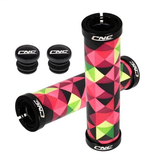 Bike Handlebar Grips Lock On Bicycle Grips MTB Gel Silicone Mountain Bike Cycling Handle Bar Grips Non-slip Lock-on Bicycle Hand Bike Grips For Mountain Bike Scooter Stevvex