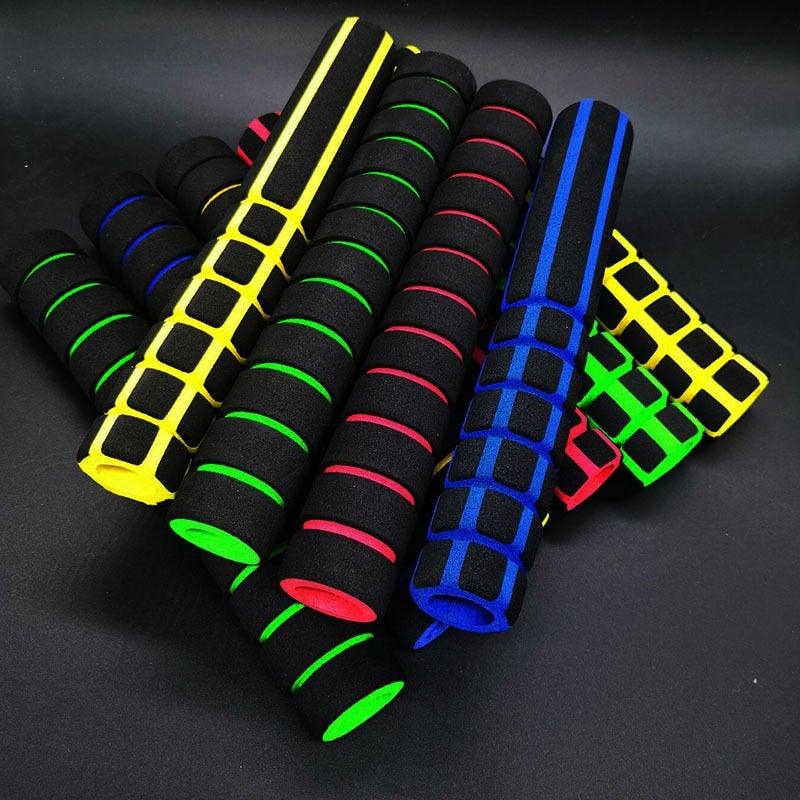 Bike Long Length Bike Racing Bicycle Handle Bar Foam Sponge Grip Cover Non-slip Soft Handlebar Bike Bar Grips Foam Single Bicycle Handle Bar Soft Comfortable Non-Slip Bike Handle Grips For Mountain 12/22cm Stevvex