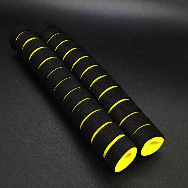 Bike Long Length Bike Racing Bicycle Handle Bar Foam Sponge Grip Cover Non-slip Soft Handlebar Bike Bar Grips Foam Single Bicycle Handle Bar Soft Comfortable Non-Slip Bike Handle Grips For Mountain 12/22cm Stevvex