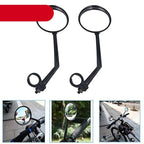 Bike Rear Mirrors Degree Rotation Bicycle Rearview Mirrors Suitable For Mountain Road Bike Safe Rear View Mirror Adjustable Rotatable HD Wide Angle Cycling Biking Clear Acrylic Convex Mirror Stevvex
