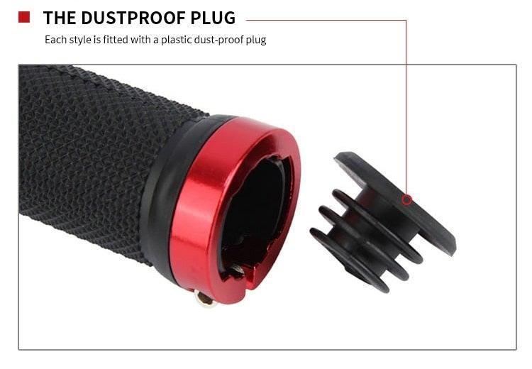 Bike Road Cycling Bicycle Handlebar Cover Grips Soft Rubber Anti-Slip Bike Handle Grip Lock Bar Non-Slip-Rubber Bicycle Handle Grip With Aluminum Lock Bike Grip For Scooter Cruiser Tricycle Wheel Chair Mountain Road Urban Foldable Bike Stevvex