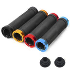 Bike Road Cycling Bicycle Handlebar Cover Grips Soft Rubber Anti-Slip Bike Handle Grip Lock Bar Non-Slip-Rubber Bicycle Handle Grip With Aluminum Lock Bike Grip For Scooter Cruiser Tricycle Wheel Chair Mountain Road Urban Foldable Bike Stevvex