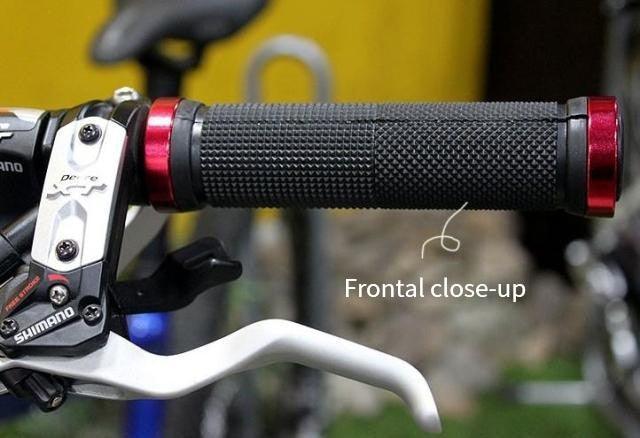 Bike Road Cycling Bicycle Handlebar Cover Grips Soft Rubber Anti-Slip Bike Handle Grip Lock Bar Non-Slip-Rubber Bicycle Handle Grip With Aluminum Lock Bike Grip For Scooter Cruiser Tricycle Wheel Chair Mountain Road Urban Foldable Bike Stevvex