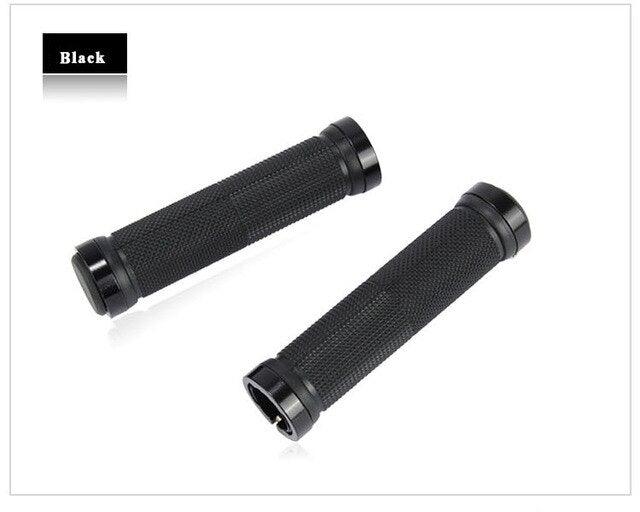 Bike Road Cycling Bicycle Handlebar Cover Grips Soft Rubber Anti-Slip Bike Handle Grip Lock Bar Non-Slip-Rubber Bicycle Handle Grip With Aluminum Lock Bike Grip For Scooter Cruiser Tricycle Wheel Chair Mountain Road Urban Foldable Bike Stevvex