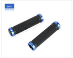 Bike Road Cycling Bicycle Handlebar Cover Grips Soft Rubber Anti-Slip Bike Handle Grip Lock Bar Non-Slip-Rubber Bicycle Handle Grip With Aluminum Lock Bike Grip For Scooter Cruiser Tricycle Wheel Chair Mountain Road Urban Foldable Bike Stevvex
