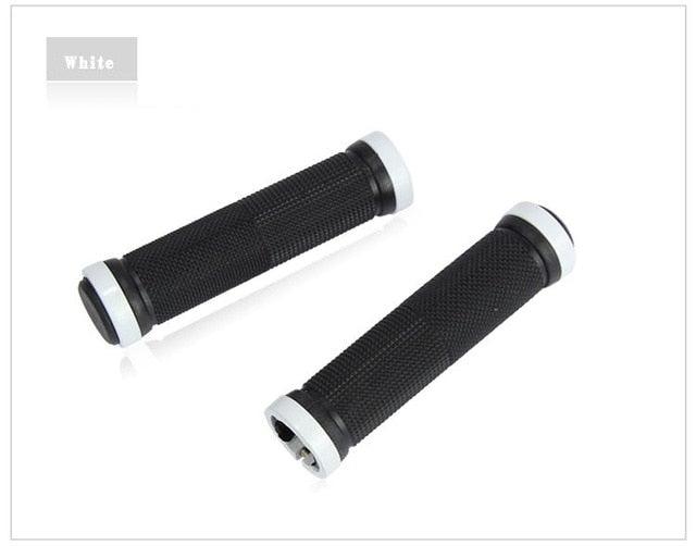 Bike Road Cycling Bicycle Handlebar Cover Grips Soft Rubber Anti-Slip Bike Handle Grip Lock Bar Non-Slip-Rubber Bicycle Handle Grip With Aluminum Lock Bike Grip For Scooter Cruiser Tricycle Wheel Chair Mountain Road Urban Foldable Bike Stevvex