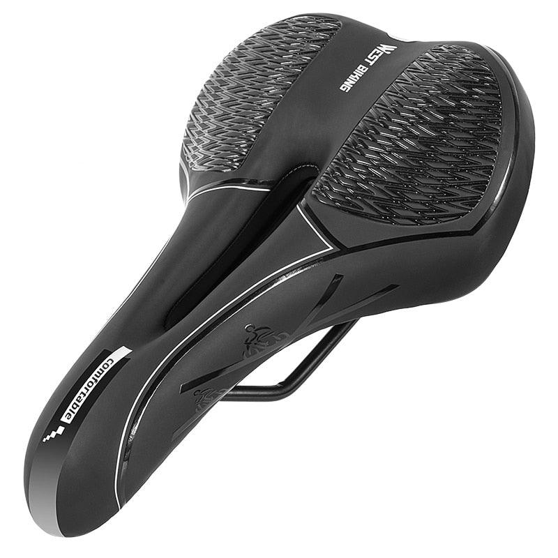 Bike Saddle Mountain Road Bike Seat PU Leather Gel Filled Cycling Cushion Comfortable Shockproof Bicycle Saddle Seat Cushion For Men Comfort Bike Saddle Anti-Slip Bicycle Saddle Waterproof Bicycle Seat For Mountain Bike Seat Stevvex