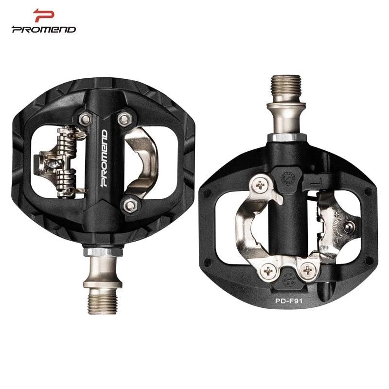 Bike self-locking pedal nylon DU+3 pilin bearing Mountain Clipless Bike bicycle Pedal Cleats pedal bicycle Mountain Bike CNC Die-Cast Aluminum Sealed Pedals With Cleats Dual Platform Clipless Pedals For Mountain Bike Easy Clip In And Out Stevvex