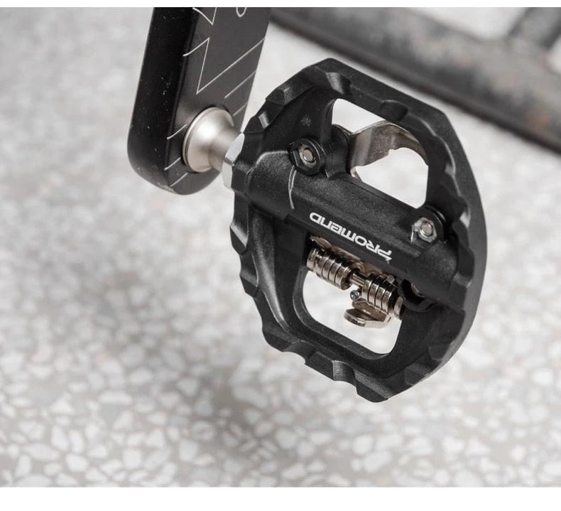 Bike self-locking pedal nylon DU+3 pilin bearing Mountain Clipless Bike bicycle Pedal Cleats pedal bicycle Mountain Bike CNC Die-Cast Aluminum Sealed Pedals With Cleats Dual Platform Clipless Pedals For Mountain Bike Easy Clip In And Out Stevvex