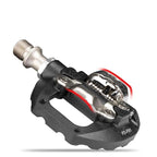 Bike self-locking pedal nylon DU+3 pilin bearing Mountain Clipless Bike bicycle Pedal Cleats pedal bicycle Mountain Bike CNC Die-Cast Aluminum Sealed Pedals With Cleats Dual Platform Clipless Pedals For Mountain Bike Easy Clip In And Out Stevvex
