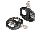 Bike self-locking pedal nylon DU+3 pilin bearing Mountain Clipless Bike bicycle Pedal Cleats pedal bicycle Mountain Bike CNC Die-Cast Aluminum Sealed Pedals With Cleats Dual Platform Clipless Pedals For Mountain Bike Easy Clip In And Out Stevvex