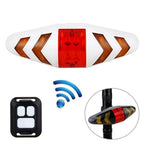 Bike Signal Wireless Remote Mountain Bike Cycling Lights Remote Control LED Warning Lamp Flashing Bike TailLight With Turn Signals Wireless Remote Control Ultra Bright LED Safety Warning Rear Lights Stevvex