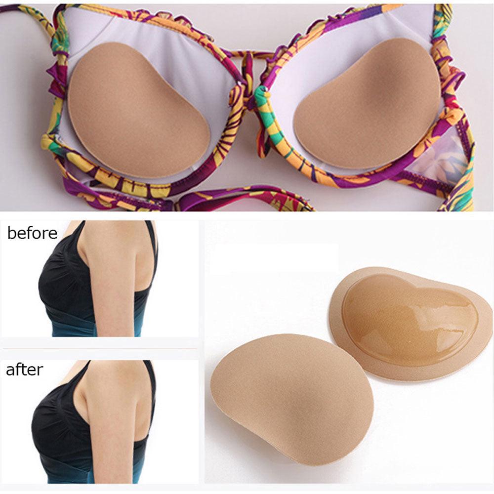 Bikini Chest Pad Bikini Set Breast Pads Breathable Push Up Sticky Bra Cups For Women Push Up Padded Bikinis Swimsuit Women Swimwear Women Thicker Breathable Sponge Bra Pad Stevvex
