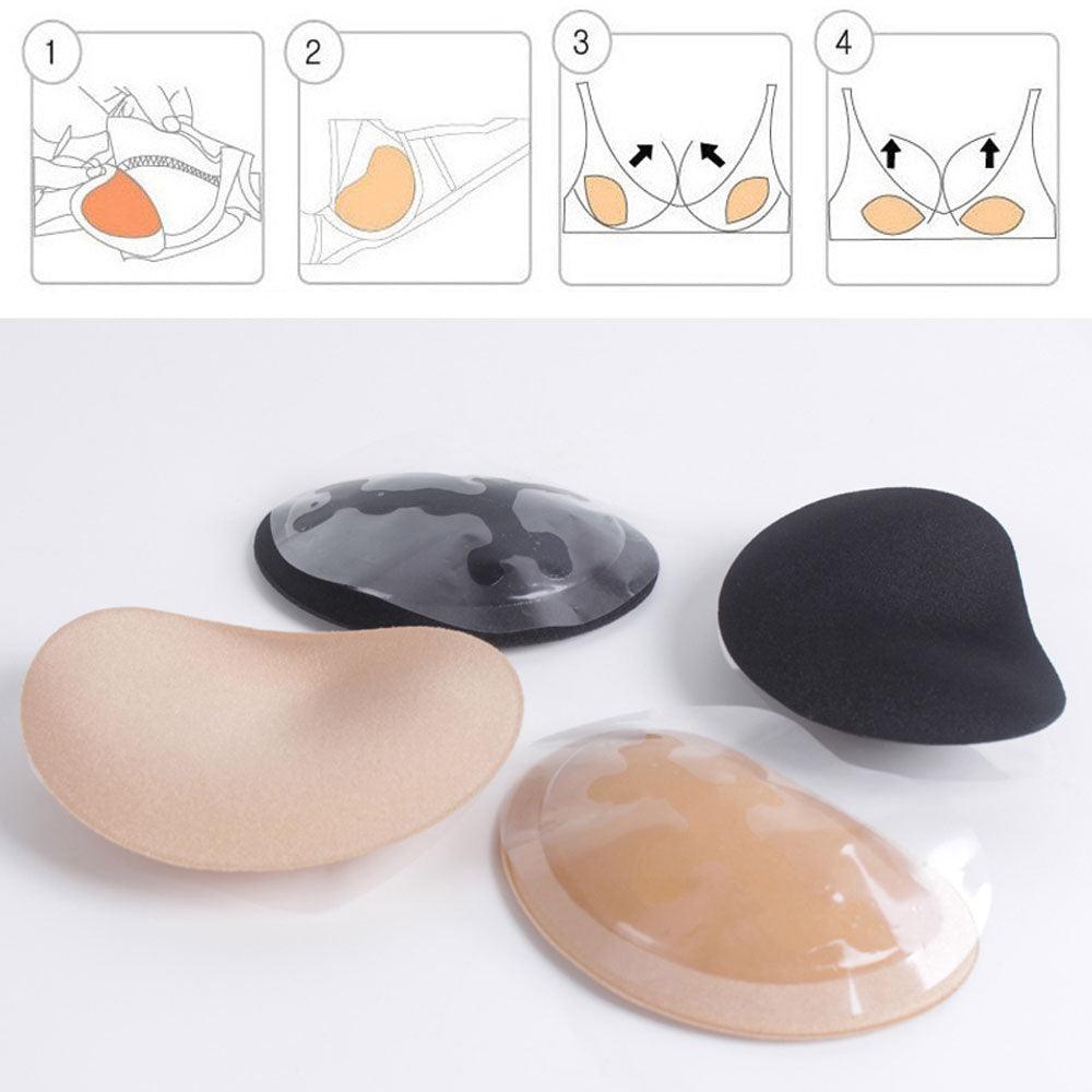 Bikini Chest Pad Bikini Set Breast Pads Breathable Push Up Sticky Bra Cups For Women Push Up Padded Bikinis Swimsuit Women Swimwear Women Thicker Breathable Sponge Bra Pad Stevvex