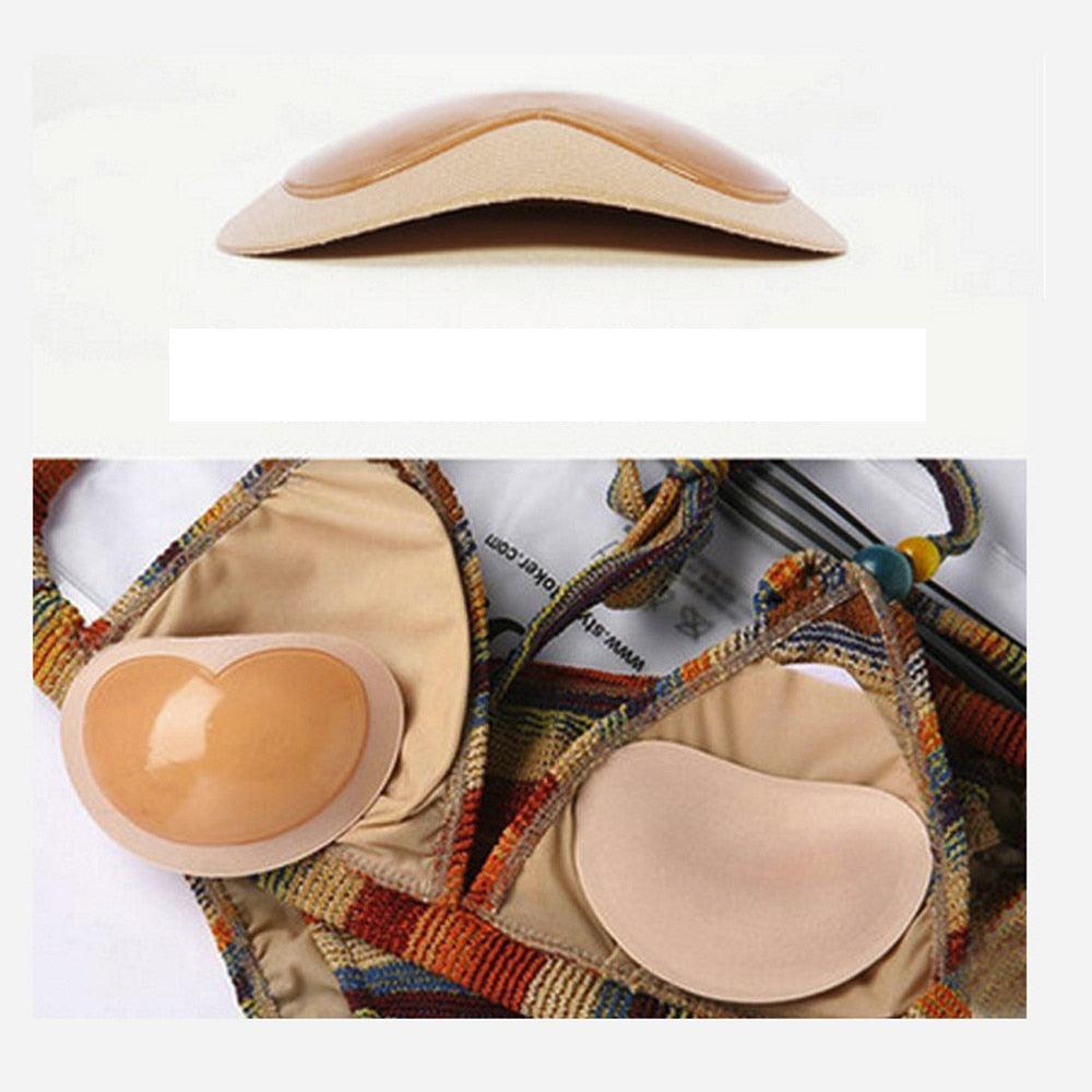 Bikini Chest Pad Bikini Set Breast Pads Breathable Push Up Sticky Bra Cups For Women Push Up Padded Bikinis Swimsuit Women Swimwear Women Thicker Breathable Sponge Bra Pad Stevvex