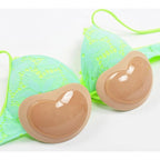 Bikini Chest Pad Bikini Set Breast Pads Breathable Push Up Sticky Bra Cups For Women Push Up Padded Bikinis Swimsuit Women Swimwear Women Thicker Breathable Sponge Bra Pad Stevvex