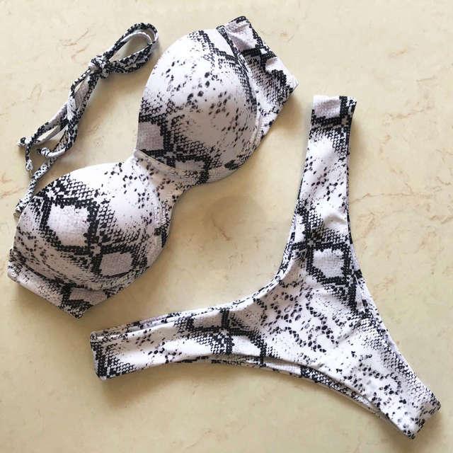 Bikini Push Up Swimsuit Female Swimwear Women's Bathing Suits Push Up Underwire Bikini Set Padded Two Piece Swimsuits Women Two-pieces Durable Bikini Set With Bra Cup Modern Bathing Suit Stevvex