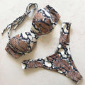 Bikini Push Up Swimsuit Female Swimwear Women's Bathing Suits Push Up Underwire Bikini Set Padded Two Piece Swimsuits Women Two-pieces Durable Bikini Set With Bra Cup Modern Bathing Suit Stevvex