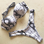 Bikini Push Up Swimsuit Female Swimwear Women's Bathing Suits Push Up Underwire Bikini Set Padded Two Piece Swimsuits Women Two-pieces Durable Bikini Set With Bra Cup Modern Bathing Suit Stevvex