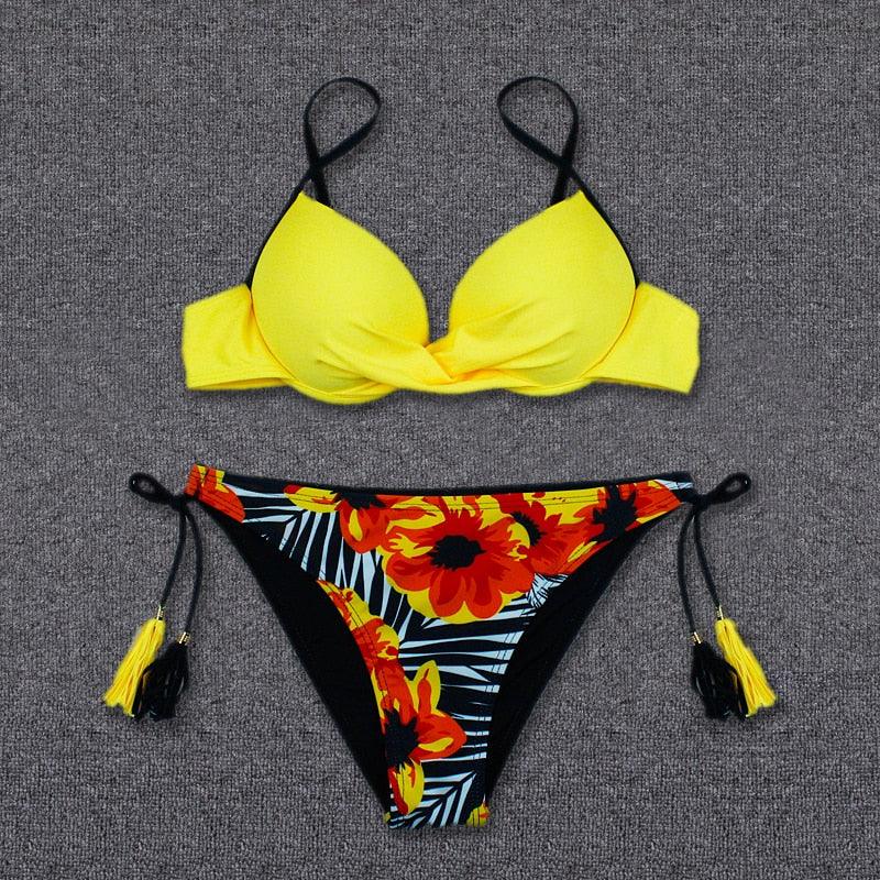 Bikini Push Up Swimwear  Bikini Set Pink Swimwear Women Micro Swimsuit Female Bandage Bikini Beach Wear Swimming Two-Piece Swimsuit Summer Swimsuit for Women Stevvex