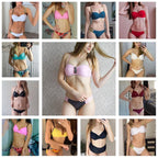 Bikini Push Up Swimwear  Bikini Set Pink Swimwear Women Micro Swimsuit Female Bandage Bikini Beach Wear Swimming Two-Piece Swimsuit Summer Swimsuit for Women Stevvex