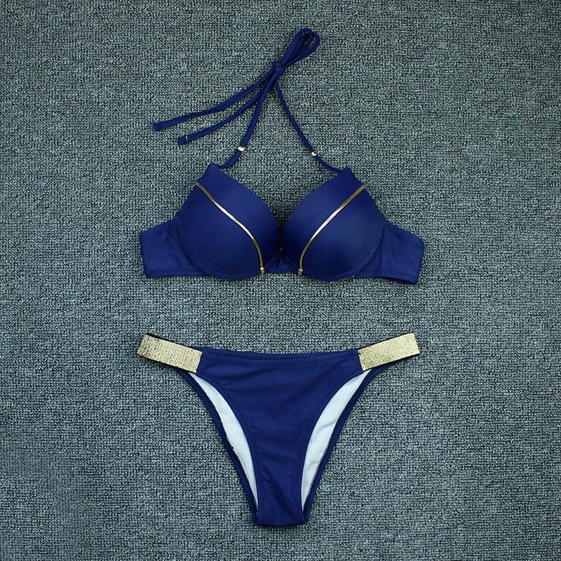 Bikini Push Up Swimwear  Bikini Set Pink Swimwear Women Micro Swimsuit Female Bandage Bikini Beach Wear Swimming Two-Piece Swimsuit Summer Swimsuit for Women Stevvex
