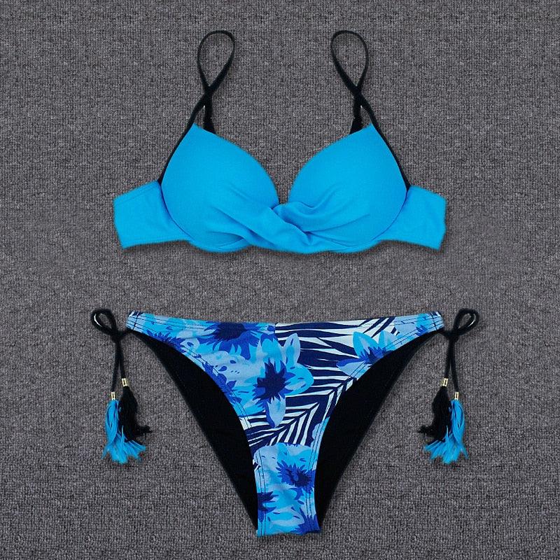 Bikini Push Up Swimwear  Bikini Set Pink Swimwear Women Micro Swimsuit Female Bandage Bikini Beach Wear Swimming Two-Piece Swimsuit Summer Swimsuit for Women Stevvex