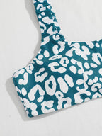 Bikini  Women Orange Leopard Push Up Padded Thong Swimsuit Female Cut Out Bathing Suit Swimwear Padded Push up Thong Bikini Sets  Swimsuits for Women Stevvex