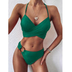Bikini Women Push Up Leopard Print Beach High Waist High Cut Swimsuit Swimsuit High Waist Tummy Control Bathing Suits Solid Women Bathing Suit High Cut Swimwear Stevvex