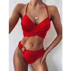 Bikini Women Push Up Leopard Print Beach High Waist High Cut Swimsuit Swimsuit High Waist Tummy Control Bathing Suits Solid Women Bathing Suit High Cut Swimwear Stevvex