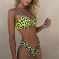 Bikini Women Swimwear Leopard Bikinis Swim Suit Push Up Swimsuit Female Beachwear Swimming Bikini Women Bandage Bikini Set High Waist Push Up Bathing Suit 2 Piece Swimsuit Stevvex