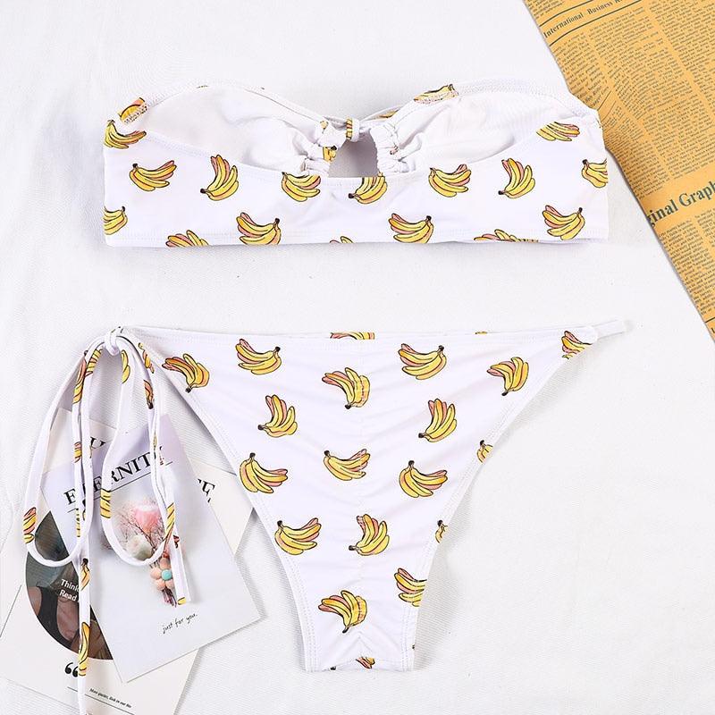 Bikinis Micro Adjustable Swimwear Women Summer Bikini Set Modern Colorful Print Beach Wear Women's Comfortable Swimsuit Knotted String Triangle Bikini Tie Side High Cut Bikini Set Stevvex