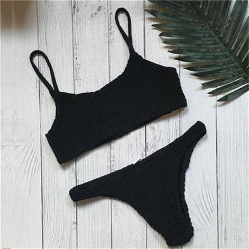 Bikinis Women Swimwear Two Piece Set Women Plus Size Swimwear Bandage Push-Up Padded Bra Bikini Set Swimsuit Bathing Suit Women Push-up Padded Bra Bandage Bikini Set Swimsuit Swimwear Bathing Stevvex