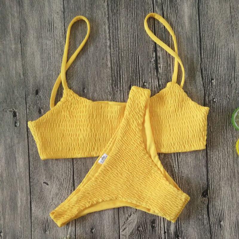 Bikinis Women Swimwear Two Piece Set Women Plus Size Swimwear Bandage Push-Up Padded Bra Bikini Set Swimsuit Bathing Suit Women Push-up Padded Bra Bandage Bikini Set Swimsuit Swimwear Bathing Stevvex