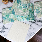 Biodegradable Kitchen Cloth Coastal Beach Style 70% Cellulose 30% Cotton