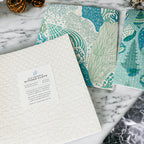 Biodegradable Kitchen Cloth Coastal Beach Style 70% Cellulose 30% Cotton