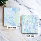 Biodegradable Kitchen Cloth Coastal Beach Style 70% Cellulose 30% Cotton