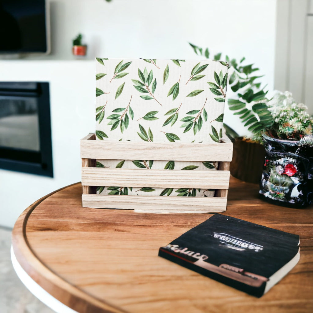 Biodegradable Kitchen Cloths 70% Cellulose 30% Cotton Eco-Friendly Reusable Set BandsCo Straps