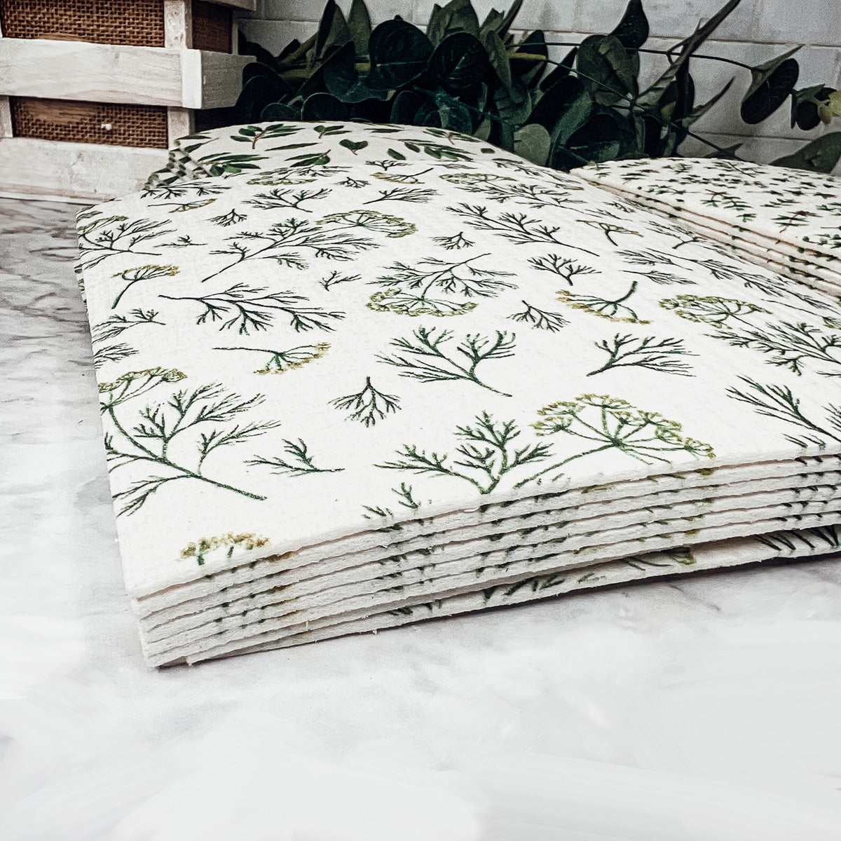 Biodegradable Kitchen Cloths 70% Cellulose 30% Cotton Eco-Friendly Reusable Set BandsCo Straps