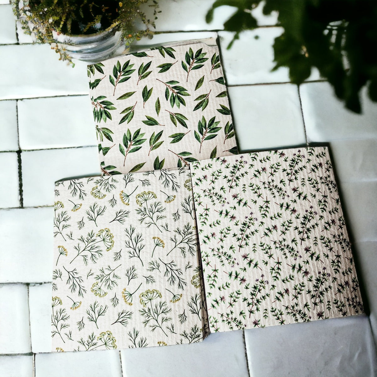 Biodegradable Kitchen Cloths 70% Cellulose 30% Cotton Eco-Friendly Reusable Set BandsCo Straps