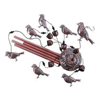 Bird Wind Chimes Waterproof Metal Wind Bells With Aluminum Tubes Bells Deep Tone Memorial Wind Chimes with Hook Smooth Melodic Tones Copper Antique Wind Chime Wall Hanging Home Decoration Romantic Wind Chime For Home Stevvex