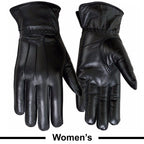 Ladies Warm Winter Dress And Work Gloves, Thermal Lining, Genuine Black Leather - SJB-DIAMOND ELITES