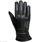 Ladies Warm Winter Dress And Work Gloves, Thermal Lining, Genuine Black Leather - SJB-DIAMOND ELITES