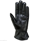 Ladies Warm Winter Dress And Work Gloves, Thermal Lining, Genuine Black Leather - SJB-DIAMOND ELITES