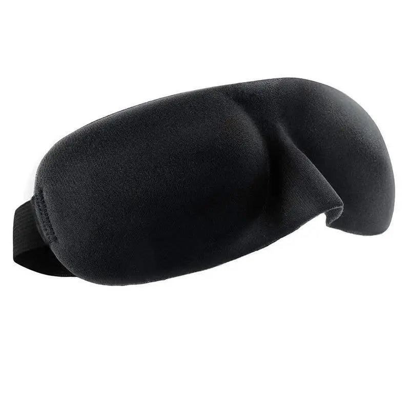 Black 3D Sleep Natural Sleeping Mask Eye Adjustable Strap Eye Mask Cover Portable Travel Blindfold Comfortable Mask For Sleeping Stevvex