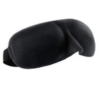 Black 3D Sleep Natural Sleeping Mask Eye Adjustable Strap Eye Mask Cover Portable Travel Blindfold Comfortable Mask For Sleeping Stevvex