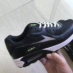 Black Air Cushion Men's Sport Sneakers Casual Breathable Shoes Running Sports Cushion Jogging Sport Sneakers Men's Lightweight Walking Athletic Running Tennis Shoes Stevvex