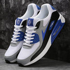 Black Air Cushion Men's Sport Sneakers Casual Breathable Shoes Running Sports Cushion Jogging Sport Sneakers Men's Lightweight Walking Athletic Running Tennis Shoes Stevvex
