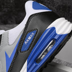 Black Air Cushion Men's Sport Sneakers Casual Breathable Shoes Running Sports Cushion Jogging Sport Sneakers Men's Lightweight Walking Athletic Running Tennis Shoes Stevvex